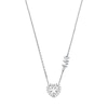 Thumbnail Image 2 of Michael Kors Sterling Silver CZ Heart Logo Necklace