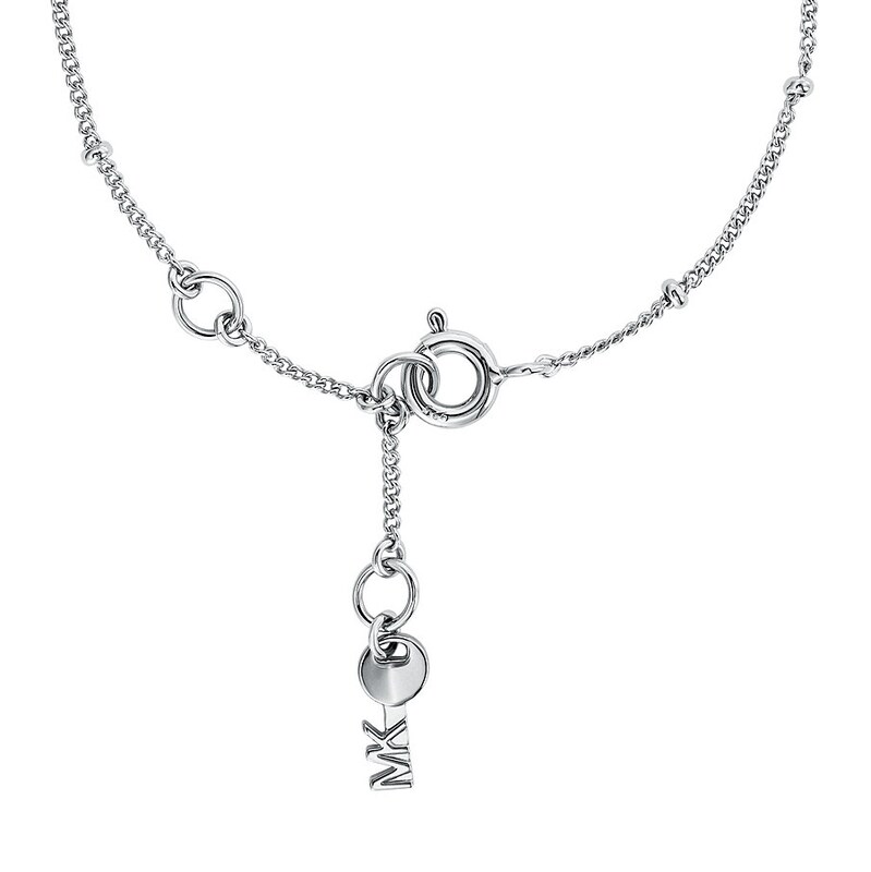 Michael Kors Sterling Silver Cubic Zirconia Heart Bracelet