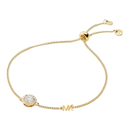 Michael Kors 14ct Yellow Gold Plated Slider Bracelet