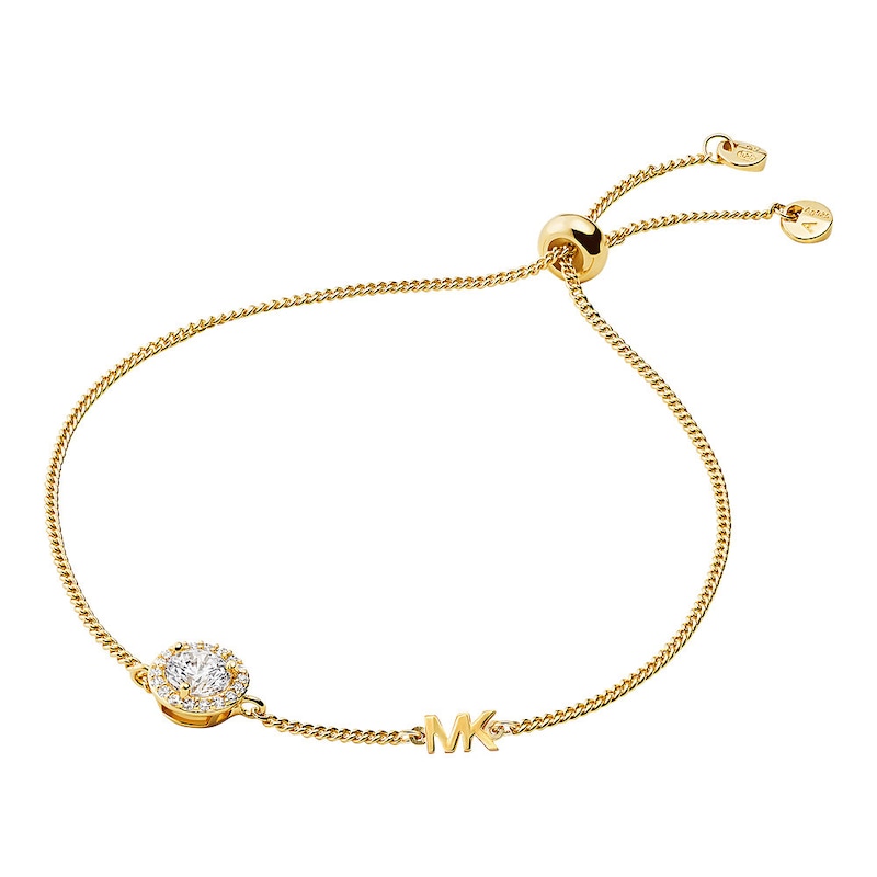 Main Image 1 of Michael Kors 14ct Yellow Gold Plated Slider Bracelet
