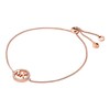 Thumbnail Image 0 of Michael Kors 14ct Rose Gold Plated Silver Logo Bracelet