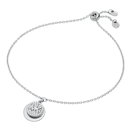 Michael Kors Sterling Silver Pavé Silder Bracelet