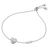 Thumbnail Image 1 of Michael Kors Sterling Silver Cubic Zirconia Heart Bracelet