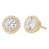 Thumbnail Image 1 of Michael Kors 14ct Yellow Gold Plated CZ Halo Studs
