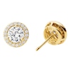 Thumbnail Image 2 of Michael Kors 14ct Yellow Gold Plated CZ Halo Studs