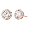 Thumbnail Image 1 of Michael Kors 14ct Rose Gold Plated CZ Halo Studs