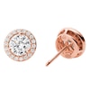 Thumbnail Image 1 of Michael Kors 14ct Rose Gold Plated CZ Halo Studs