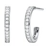 Thumbnail Image 0 of Michael Kors Sterling Silver CZ Hoop Earrings