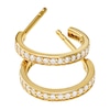 Thumbnail Image 1 of Michael Kors Mercer 14ct Yellow Gold Plated CZ Hoops
