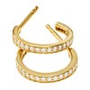 Thumbnail Image 1 of Michael Kors Mercer 14ct Yellow Gold Plated CZ Hoops