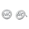 Thumbnail Image 0 of Michael Kors 14ct Sterling Silver CZ MK Logo Studs