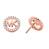 Thumbnail Image 2 of Michael Kors 14ct Rose Gold Plated CZ MK Logo Studs
