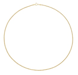9ct Yellow Gold 18 Inch Rope Chain