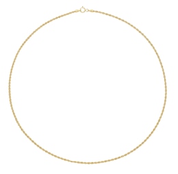 9ct Yellow Gold 18" Dainty Rope Chain