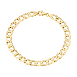 9ct Yellow Gold 8" Curb Chain Bracelet