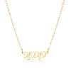 Thumbnail Image 1 of Sterling Silver & 18ct Gold Plated Vermeil XOXO Nameplate 16+2"