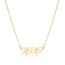 Sterling Silver & 18ct Gold Plated Vermeil XOXO Nameplate 16+2"