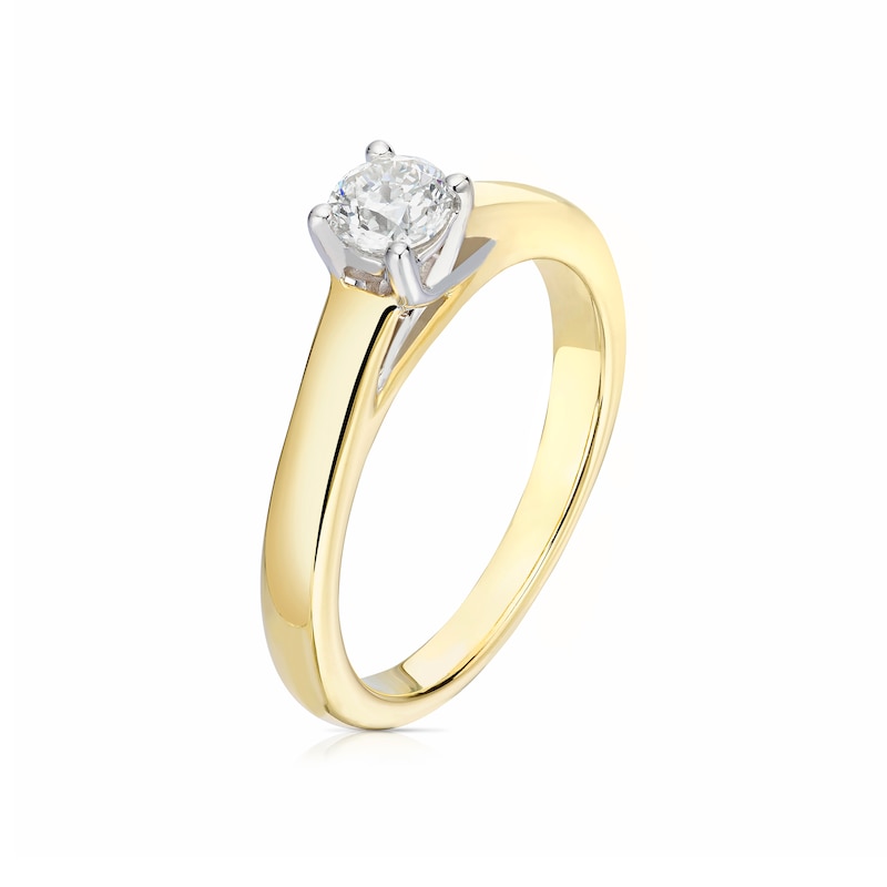 Main Image 2 of The Forever Diamond 9ct Yellow Gold 0.25ct Diamond Ring