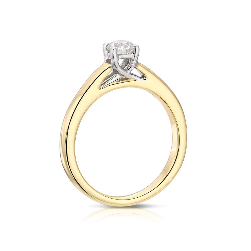 Main Image 3 of The Forever Diamond 9ct Yellow Gold 0.25ct Diamond Ring