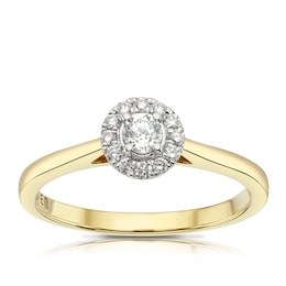 The Forever Diamond 18ct Yellow Gold 0.25ct Diamond Ring