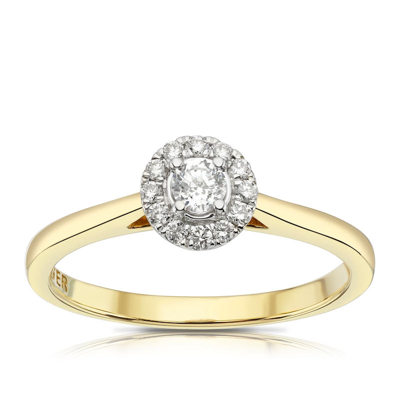 Main Image 1 of The Forever Diamond 18ct Yellow Gold 0.25ct Diamond Ring