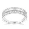 Thumbnail Image 0 of 9ct White Gold 0.33ct Diamond Two Row Eternity Ring