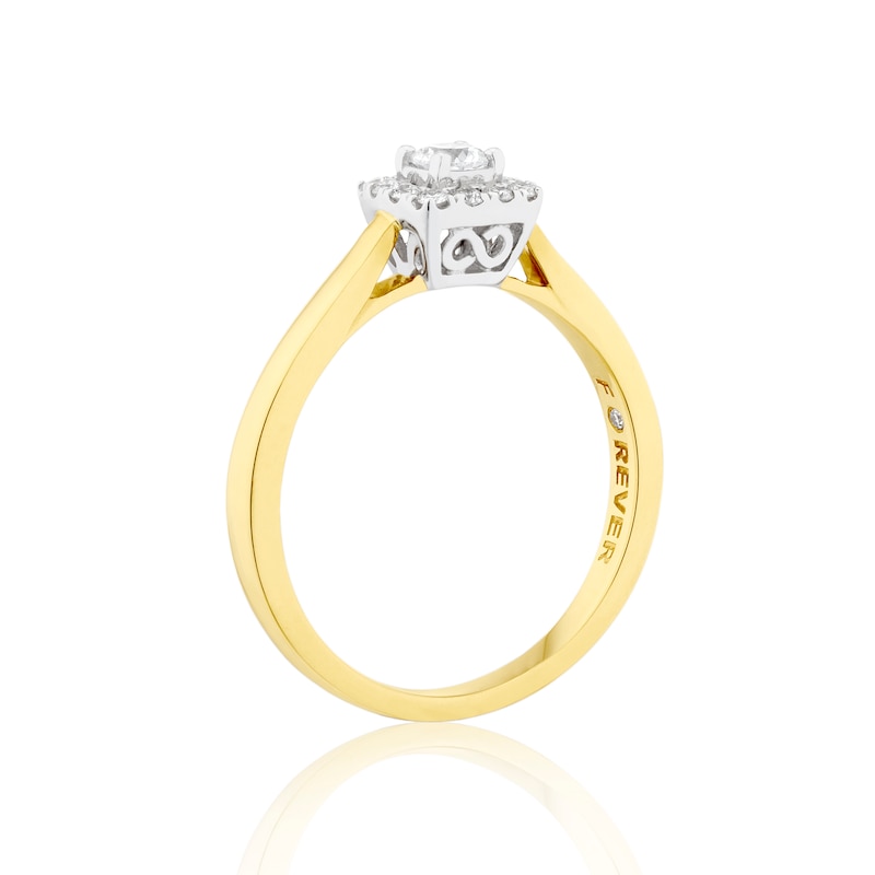 The Forever Diamond 18ct Gold 0.25ct Total Diamond Ring