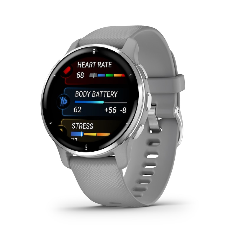 Main Image 2 of Garmin Venu Plus 2 Grey Silicone Smartwatch