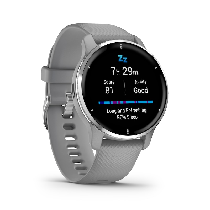 Main Image 6 of Garmin Venu Plus 2 Grey Silicone Smartwatch