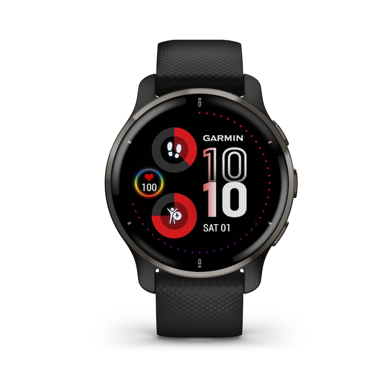 Main Image 7 of Garmin Venu Plus 2 Black Silicone Smartwatch