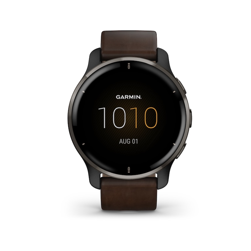Main Image 1 of Garmin Venu Plus 2 Brown Leather Smartwatch