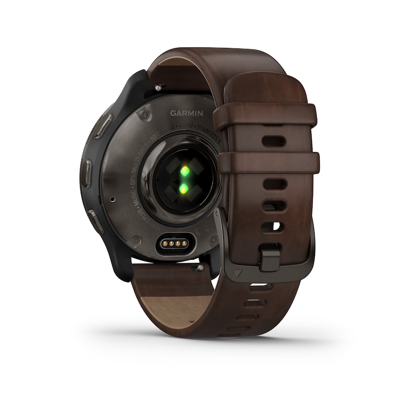 Main Image 5 of Garmin Venu Plus 2 Brown Leather Smartwatch