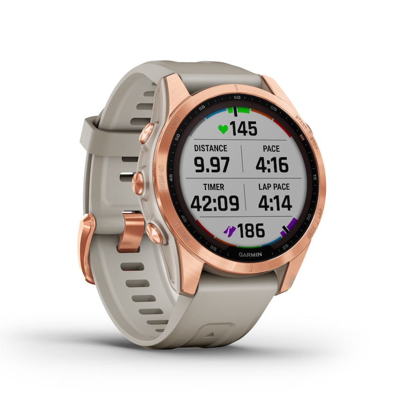 Main Image 3 of Garmin fenix 7S Solar Cream Silicone Smartwatch