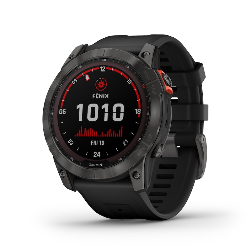 Main Image 2 of Garmin fenix 7X Solar Black Silicone Smartwatch