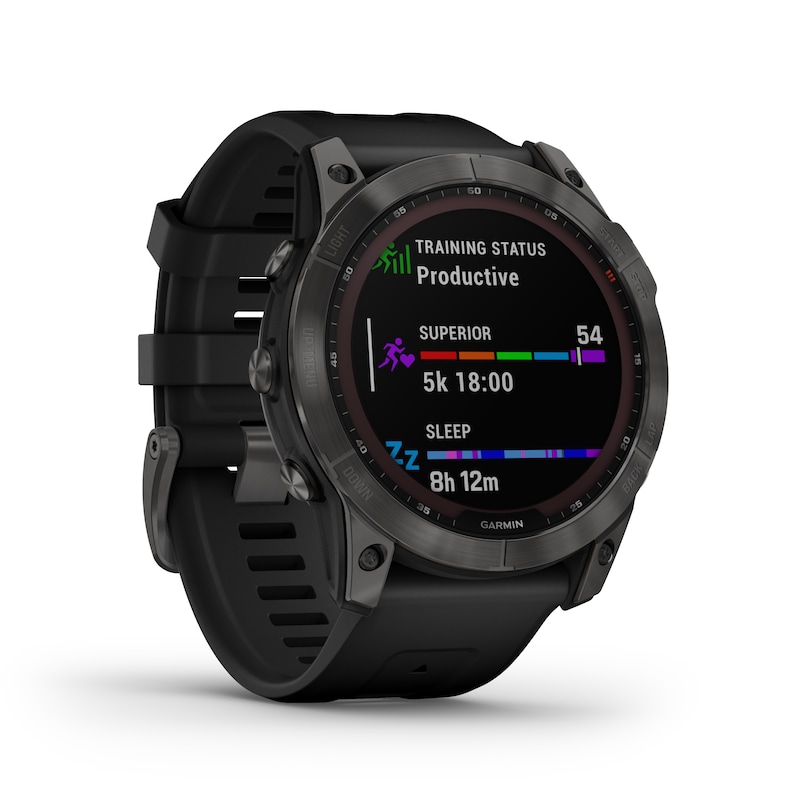 Main Image 7 of Garmin fenix 7X Solar Black Silicone Smartwatch