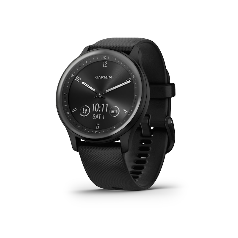 Main Image 2 of Garmin Vivomove Sport Black Silicone Strap Smartwatch