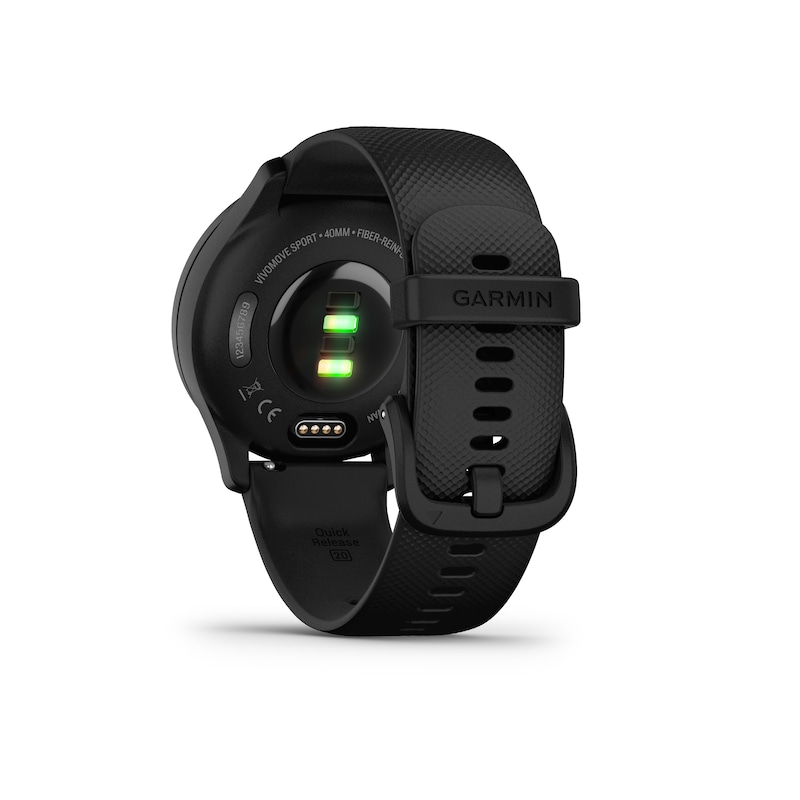 Main Image 4 of Garmin Vivomove Sport Black Silicone Strap Smartwatch