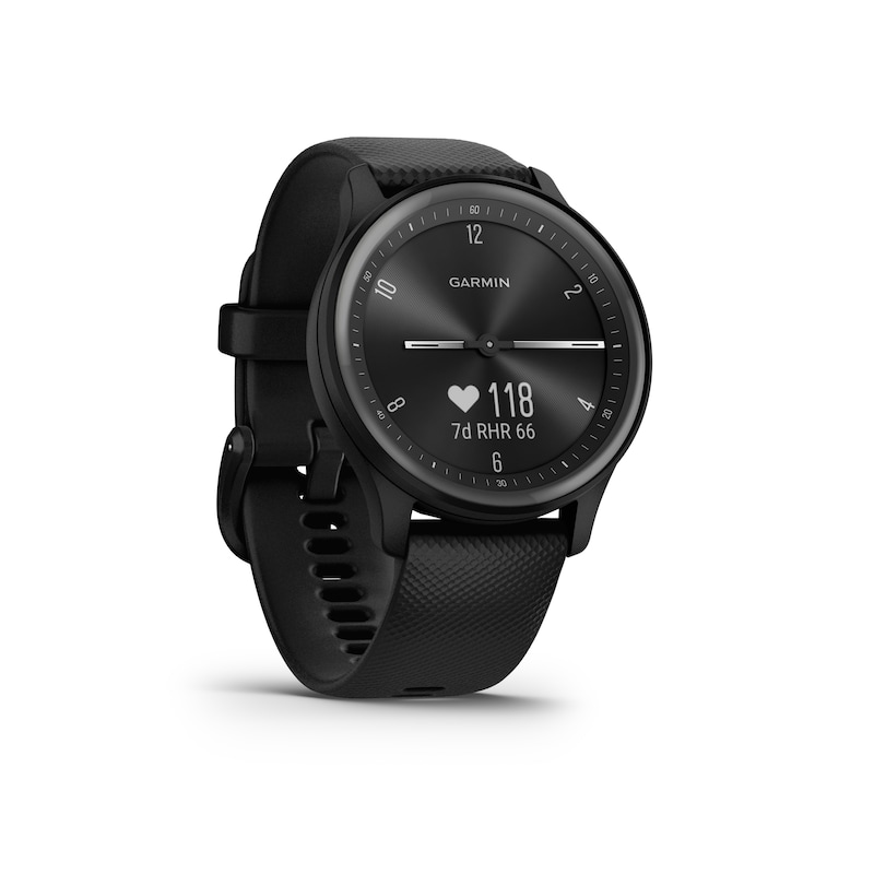 Main Image 6 of Garmin Vivomove Sport Black Silicone Strap Smartwatch