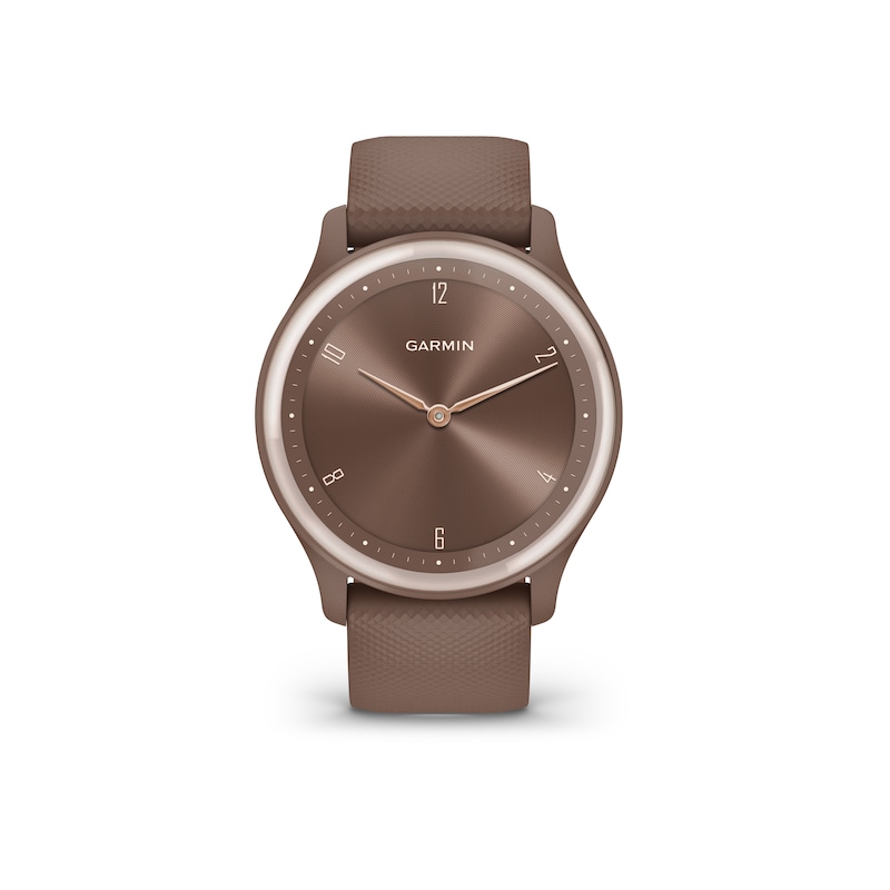 Garmin Vivomove Sport Brown Silicone Strap Smartwatch