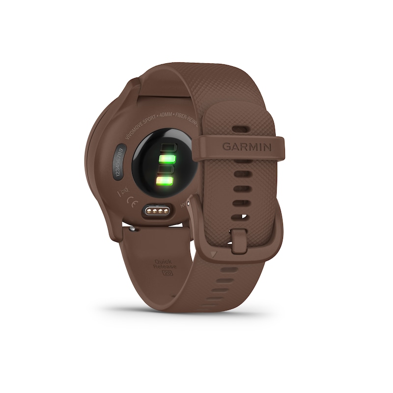 Main Image 5 of Garmin Vivomove Sport Brown Silicone Strap Smartwatch