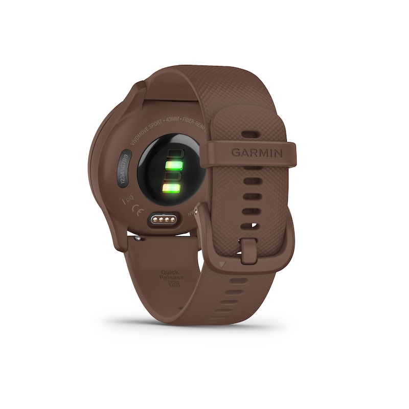 Garmin Vivomove Sport Brown Silicone Strap Smartwatch