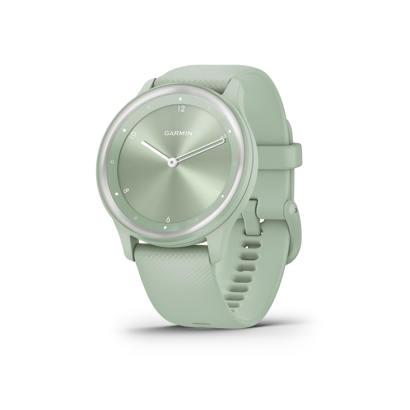 Main Image 2 of Garmin Vivomove Sport Green Silicone Strap Smartwatch