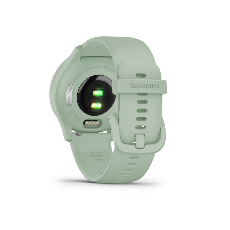 Main Image 4 of Garmin Vivomove Sport Green Silicone Strap Smartwatch