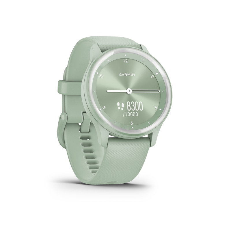 Main Image 6 of Garmin Vivomove Sport Green Silicone Strap Smartwatch