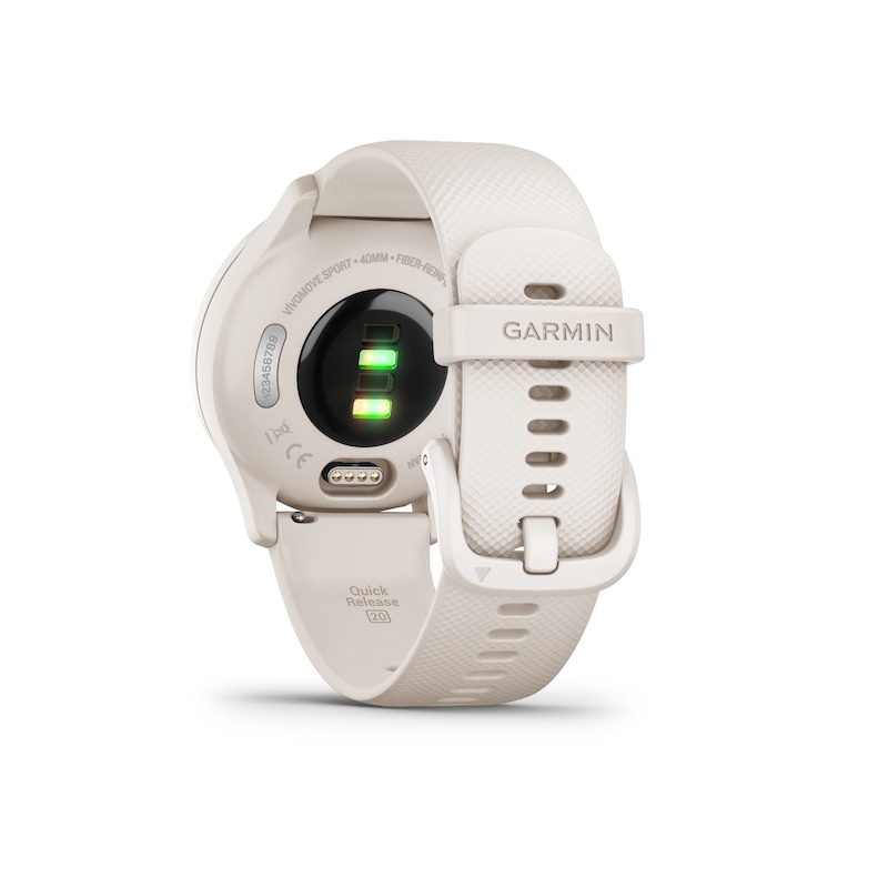Main Image 4 of Garmin Vivomove Sport White Silicone Strap Smartwatch