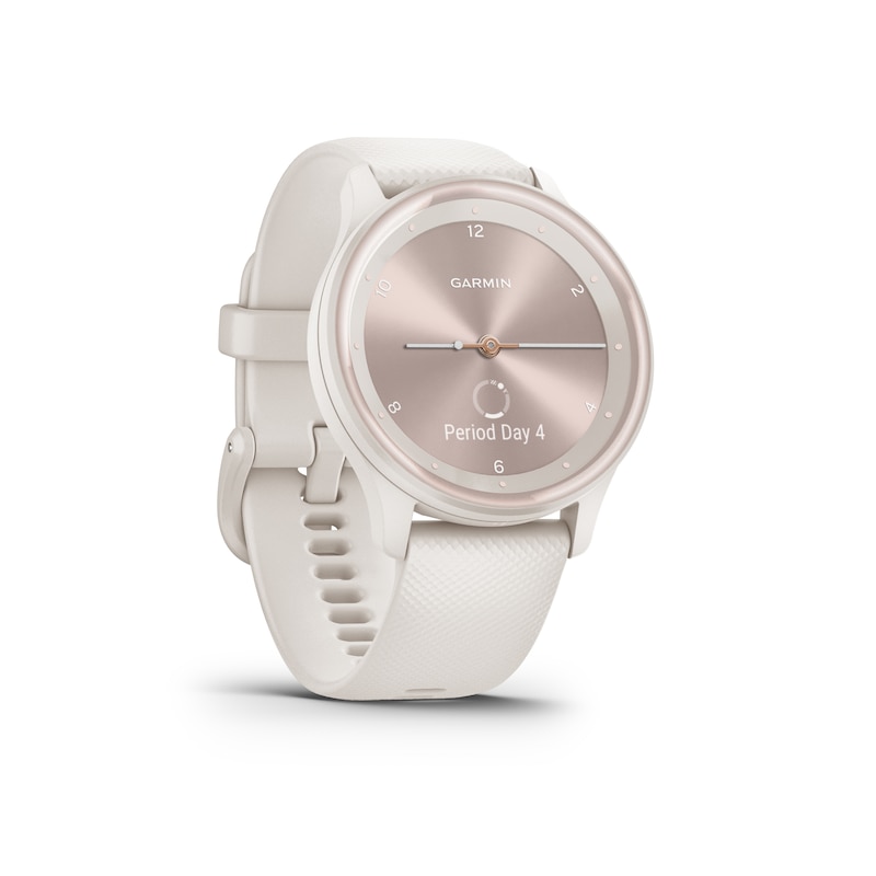 Main Image 6 of Garmin Vivomove Sport White Silicone Strap Smartwatch