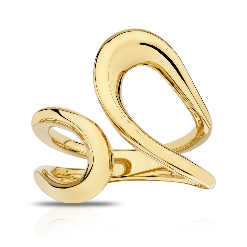 Main Image 3 of Sterling Silver & 18ct Gold Plated Vermeil Chunky Ring
