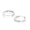 Thumbnail Image 2 of Sterling Silver Diamond 0.25ct Double Hoop Earrings