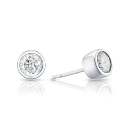 Sterling Silver 0.50ct Diamond Stud Earrings