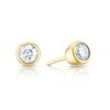 Thumbnail Image 1 of Sterling Silver & 18ct Gold Plated Vermeil 0.50ct Diamond Stud Earrings